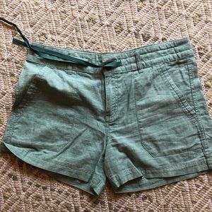 Green Patagonia island hemp shorts
